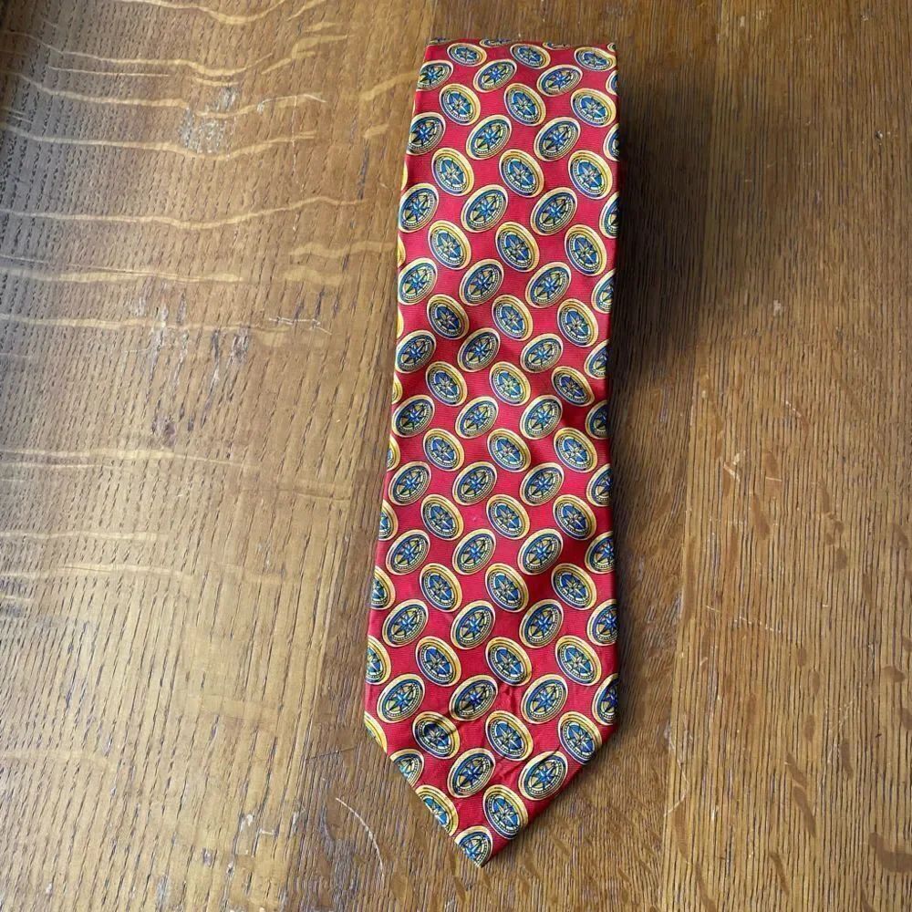 Burberrys Red Silk Tie